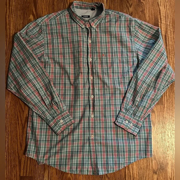 Izod button down shirt, men’s large - Picture 1 of 4